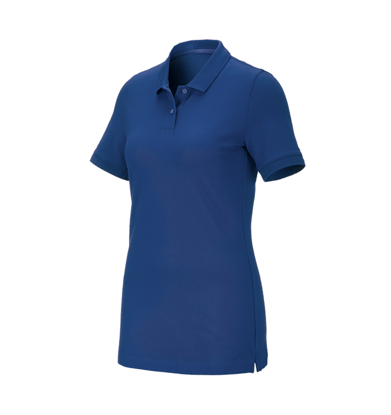 T-Shirts, Pullover & Skjorter: e.s. Pique-Polo cotton stretch, damer + alkaliblå 2
