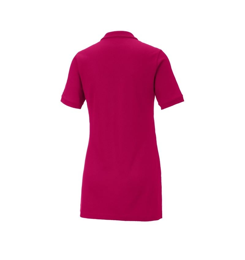 T-Shirts, Pullover & Skjorter: e.s. Pique-Polo cotton stretch, damer, long fit + bær 3
