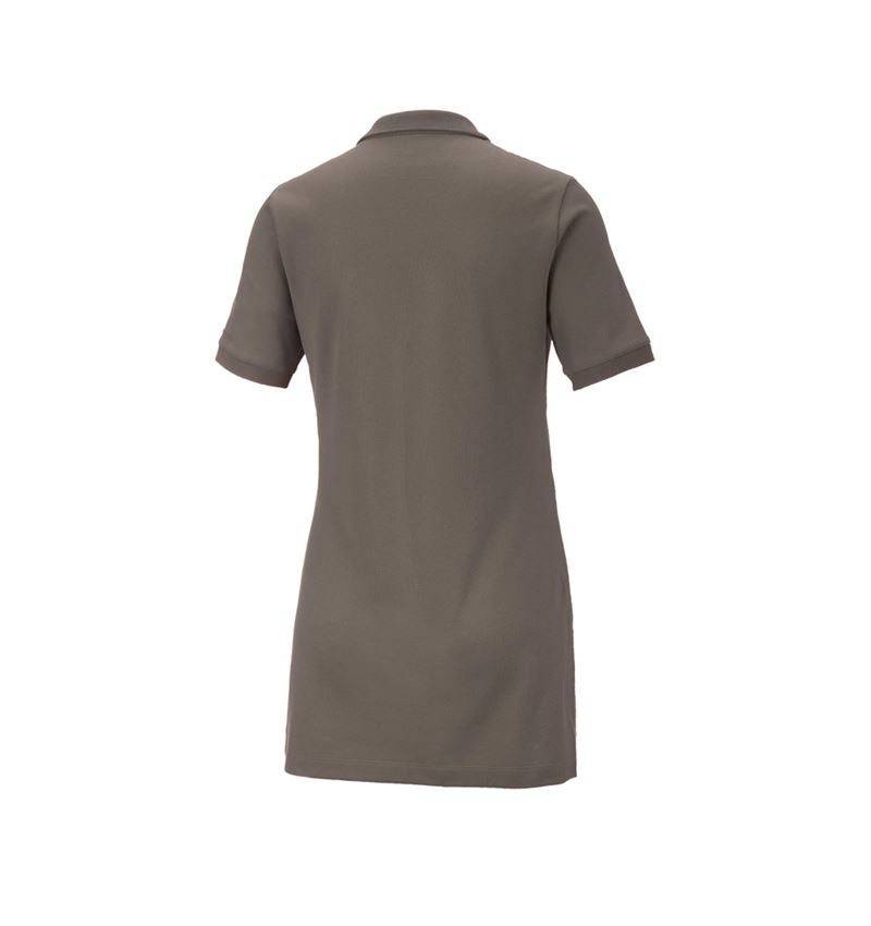 T-Shirts, Pullover & Skjorter: e.s. Pique-Polo cotton stretch, damer, long fit + sten 3