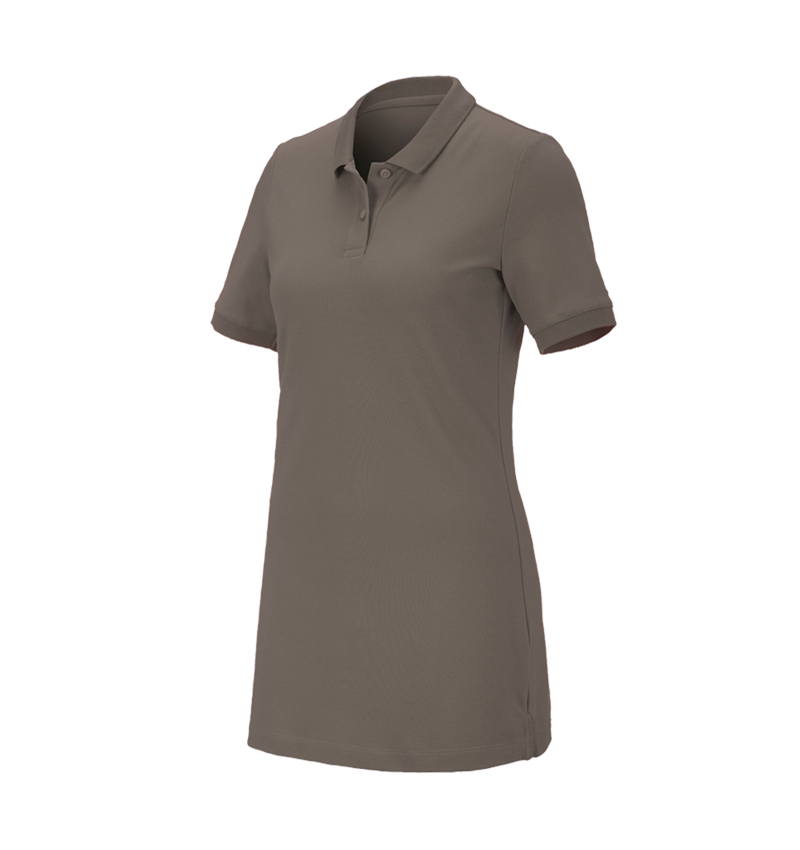 T-Shirts, Pullover & Skjorter: e.s. Pique-Polo cotton stretch, damer, long fit + sten 2