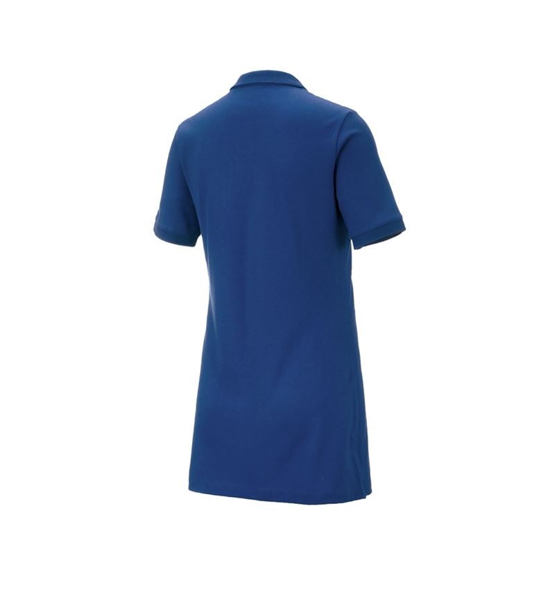 T-Shirts, Pullover & Skjorter: e.s. Pique-Polo cotton stretch, damer, long fit + alkaliblå 3
