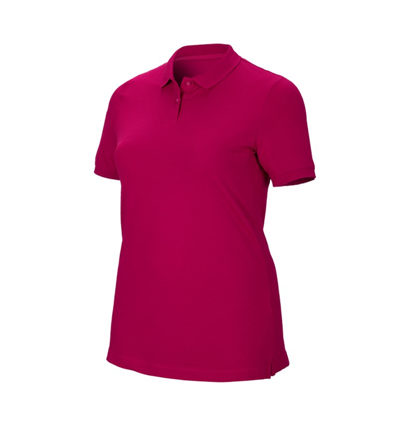 T-Shirts, Pullover & Skjorter: e.s. Pique-Polo cotton stretch, damer, plus fit + bær 2