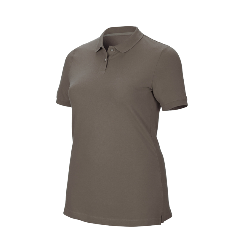 Gardening / Forestry / Farming: e.s. Pique-Polo cotton stretch, ladies', plus fit + stone 2
