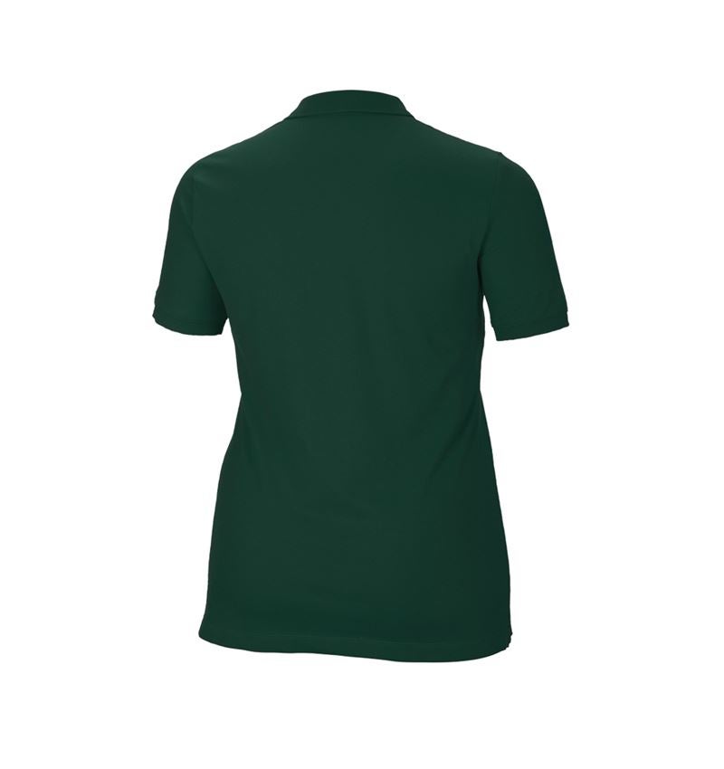 T-Shirts, Pullover & Skjorter: e.s. Pique-Polo cotton stretch, damer, plus fit + grøn 3