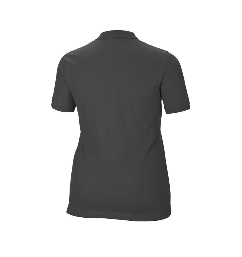 T-Shirts, Pullover & Skjorter: e.s. Pique-Polo cotton stretch, damer, plus fit + antracit 3