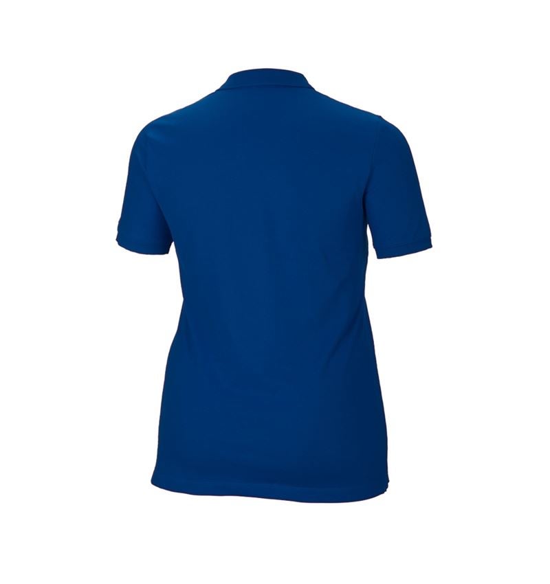 T-Shirts, Pullover & Skjorter: e.s. Pique-Polo cotton stretch, damer, plus fit + kornblå 3
