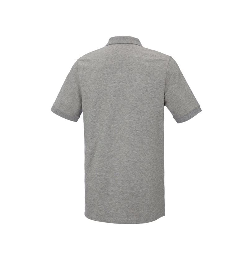 T-Shirts, Pullover & Skjorter: e.s. Piqué-Polo cotton stretch, long fit + gråmeleret 3