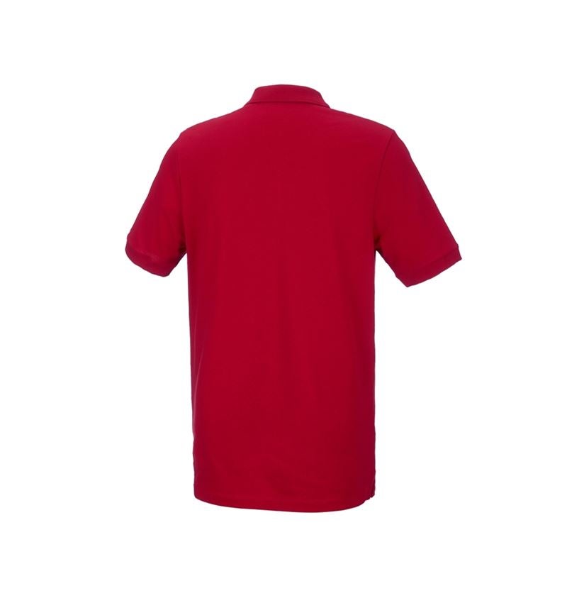 T-Shirts, Pullover & Skjorter: e.s. Piqué-Polo cotton stretch, long fit + ildrød 3