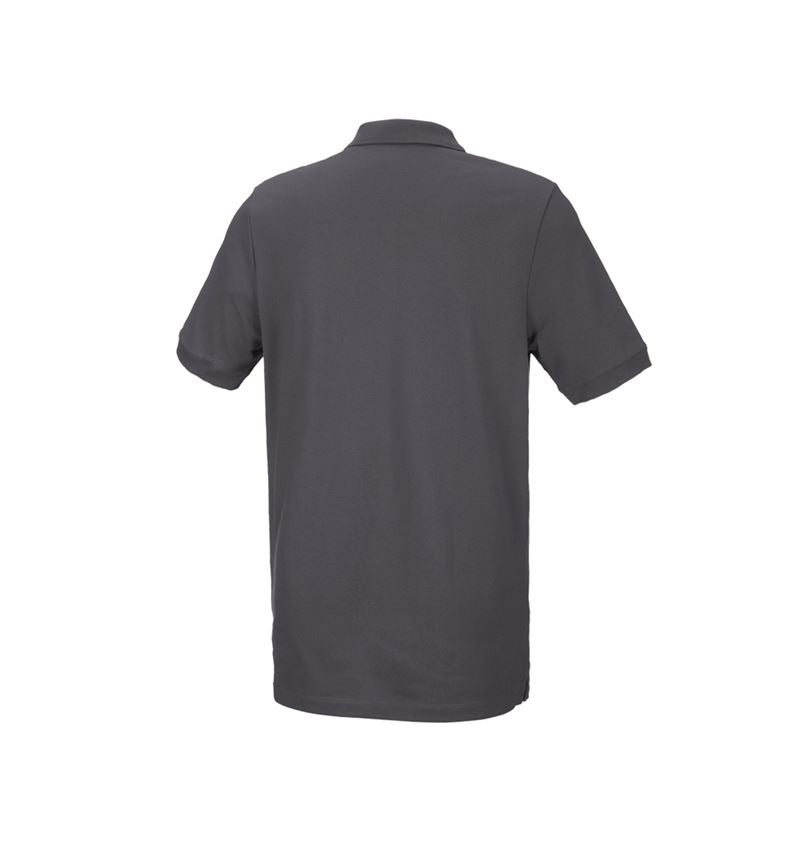 Shirts, Pullover & more: e.s. Piqué-Polo cotton stretch, long fit + anthracite 3