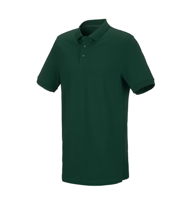 T-Shirts, Pullover & Skjorter: e.s. Piqué-Polo cotton stretch, long fit + grøn 2