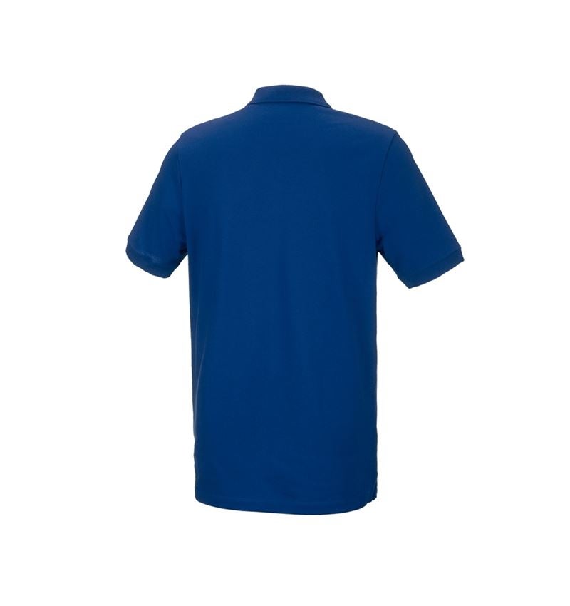 Shirts, Pullover & more: e.s. Piqué-Polo cotton stretch, long fit + royal 3