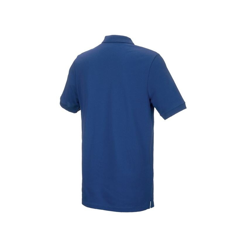 T-Shirts, Pullover & Skjorter: e.s. Piqué-Polo cotton stretch, long fit + alkaliblå 3