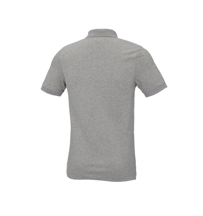 T-Shirts, Pullover & Skjorter: e.s. Pique-Polo cotton stretch, slim fit + gråmeleret 3