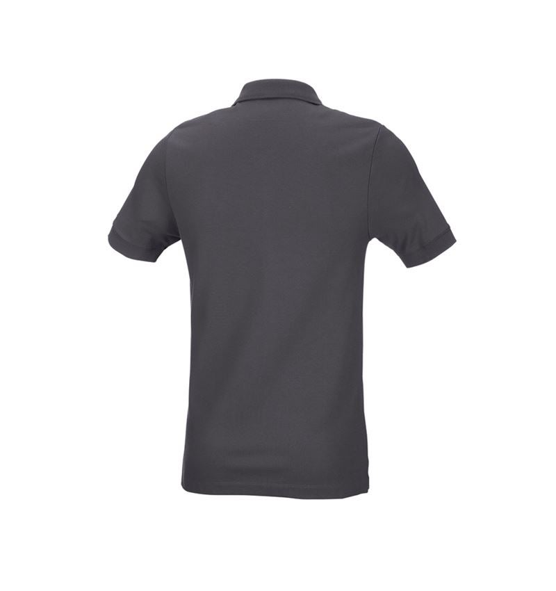 T-Shirts, Pullover & Skjorter: e.s. Pique-Polo cotton stretch, slim fit + antracit 3