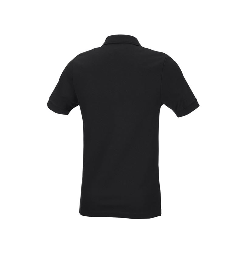 T-Shirts, Pullover & Skjorter: e.s. Pique-Polo cotton stretch, slim fit + sort 3