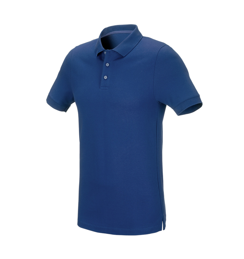 T-Shirts, Pullover & Skjorter: e.s. Pique-Polo cotton stretch, slim fit + alkaliblå 2