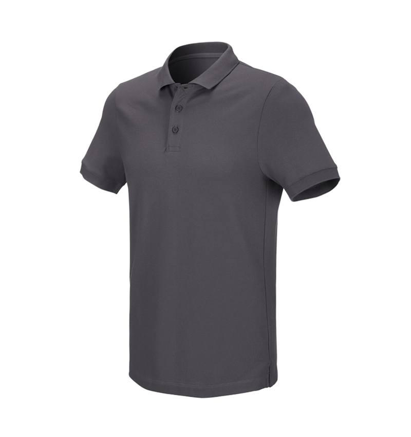 T-Shirts, Pullover & Skjorter: e.s. Pique-Polo cotton stretch + antracit 2