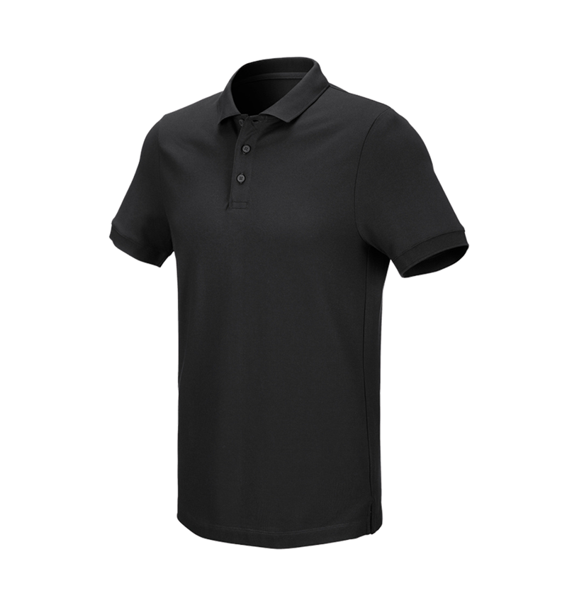 T-Shirts, Pullover & Skjorter: e.s. Pique-Polo cotton stretch + sort 3
