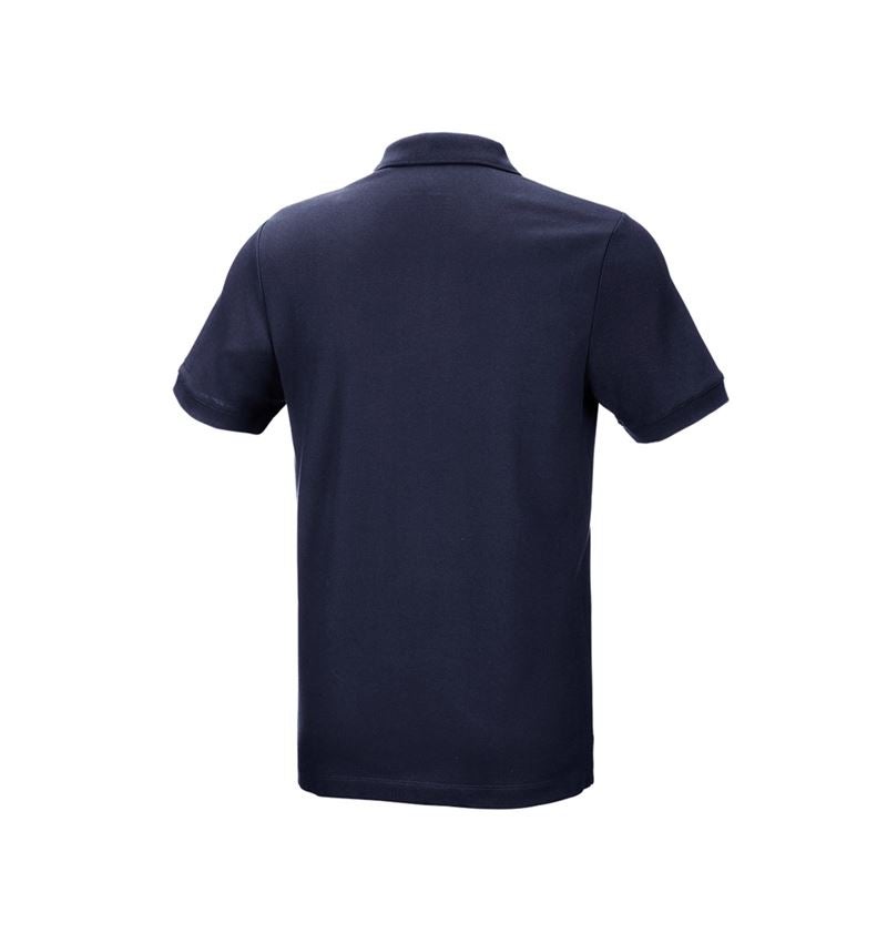 T-Shirts, Pullover & Skjorter: e.s. Pique-Polo cotton stretch + mørkeblå 3