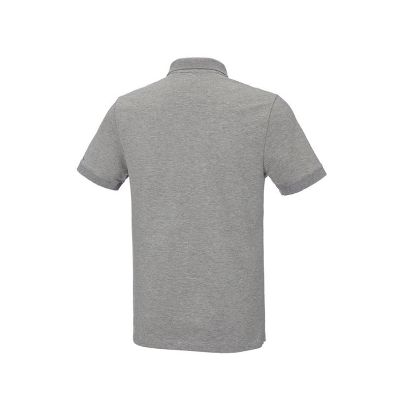 T-Shirts, Pullover & Skjorter: e.s. Pique-Polo cotton stretch + gråmeleret 3