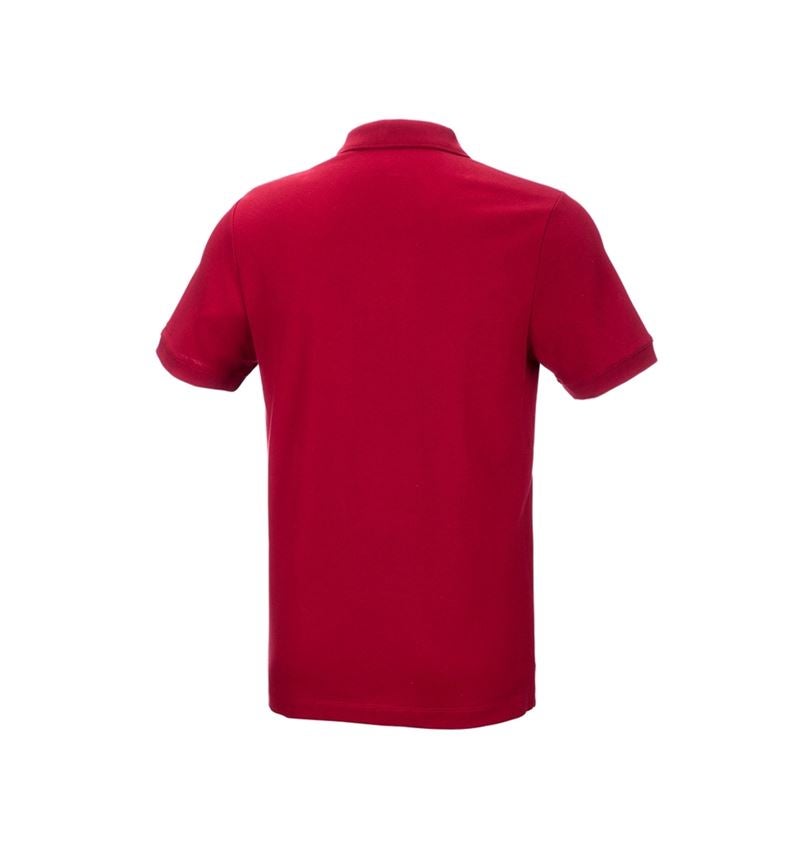 T-Shirts, Pullover & Skjorter: e.s. Pique-Polo cotton stretch + ildrød 4