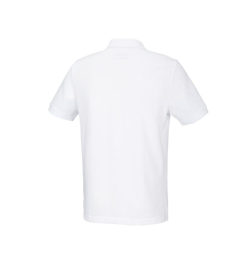 T-Shirts, Pullover & Skjorter: e.s. Pique-Polo cotton stretch + hvid 4