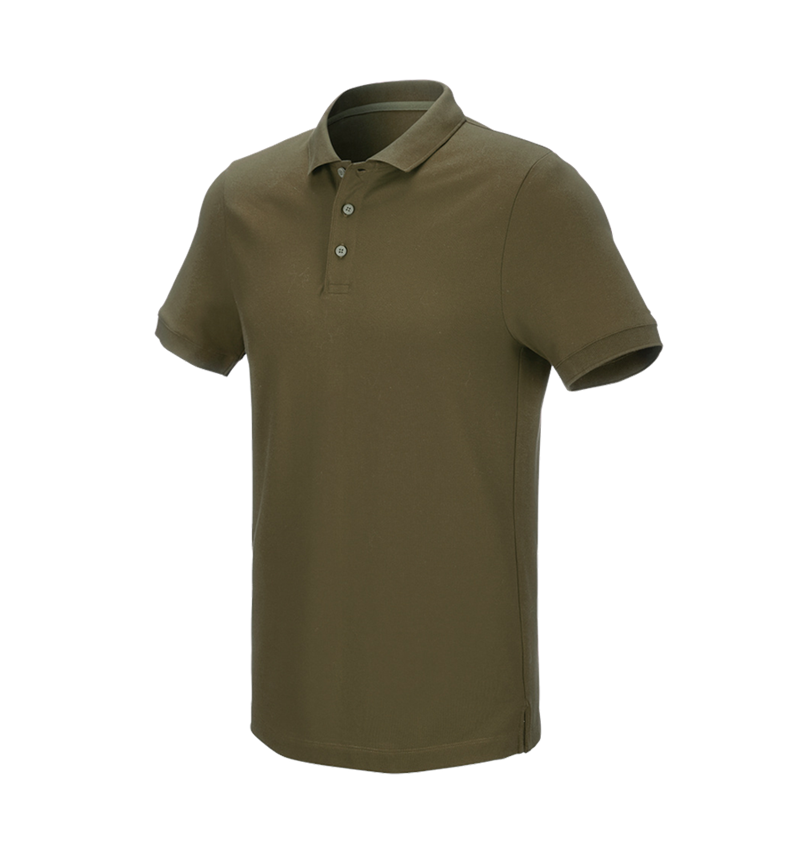 T-Shirts, Pullover & Skjorter: e.s. Pique-Polo cotton stretch + slamgrøn 2