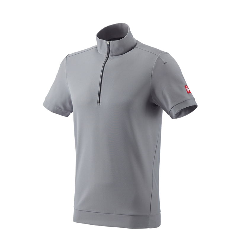T-Shirts, Pullover & Skjorter: e.s. funktions ZIP-t-shirt UV + platin/antracit 3