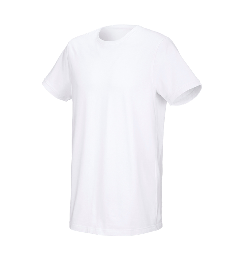 T-Shirts, Pullover & Skjorter: e.s. T-shirt cotton stretch, long fit + hvid 2