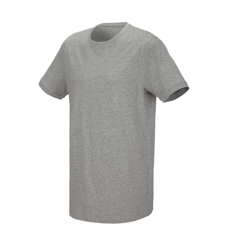T-Shirts, Pullover & Skjorter: e.s. T-shirt cotton stretch, long fit + gråmeleret 2