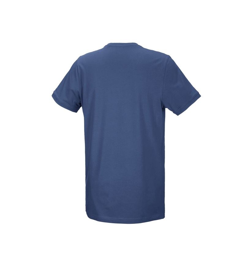 T-Shirts, Pullover & Skjorter: e.s. T-shirt cotton stretch, long fit + kobolt 3