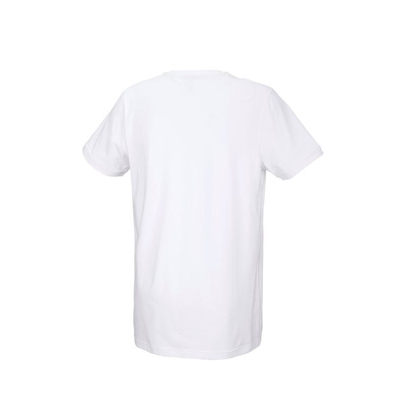 VVS-installatør / Blikkenslager: e.s. T-shirt cotton stretch, long fit + hvid 3