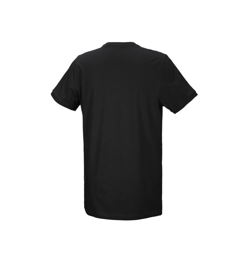 Emner: e.s. T-shirt cotton stretch, long fit + sort 3