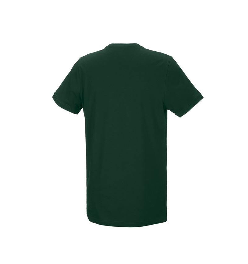 Topics: e.s. T-shirt cotton stretch, long fit + green 2