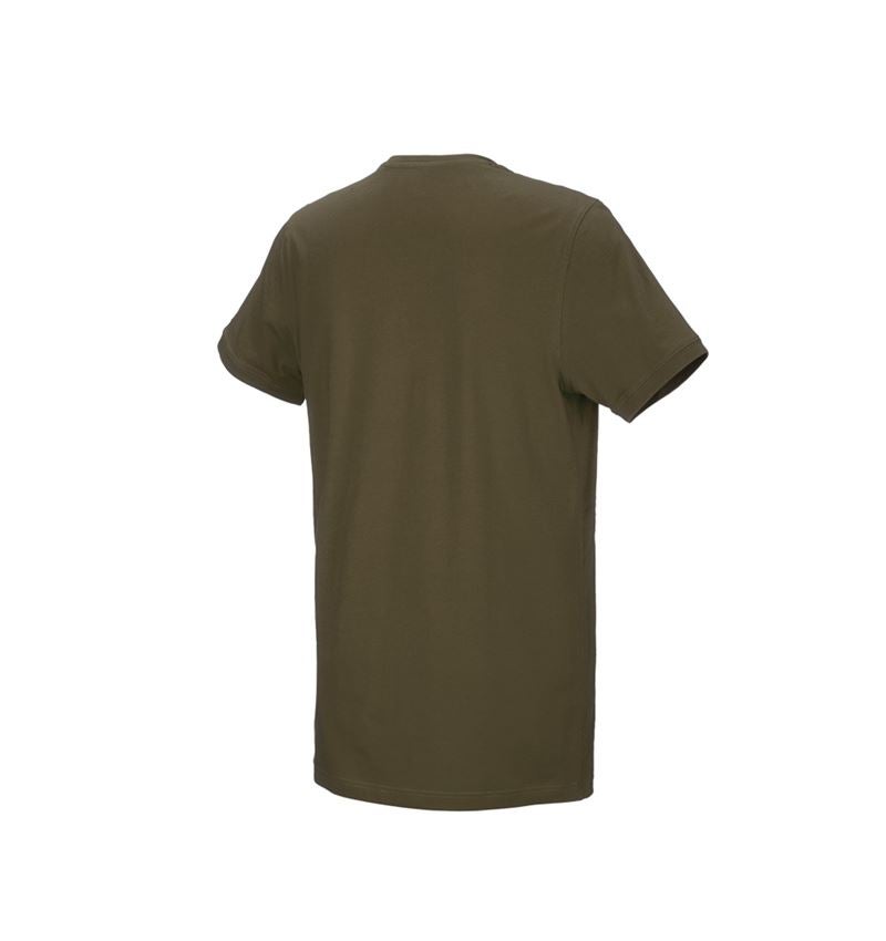 VVS-installatør / Blikkenslager: e.s. T-shirt cotton stretch, long fit + slamgrøn 3
