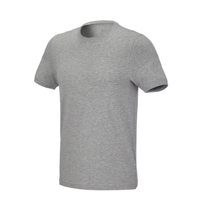 T-Shirts, Pullover & Skjorter: e.s. T-shirt cotton stretch, slim fit + gråmeleret 2