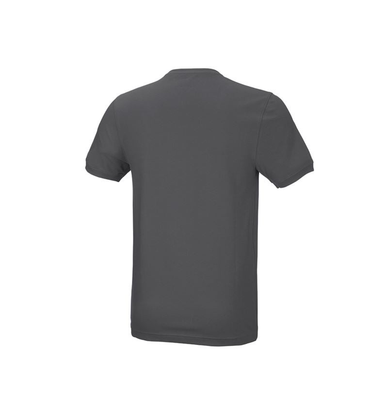 T-Shirts, Pullover & Skjorter: e.s. T-shirt cotton stretch, slim fit + antracit 3