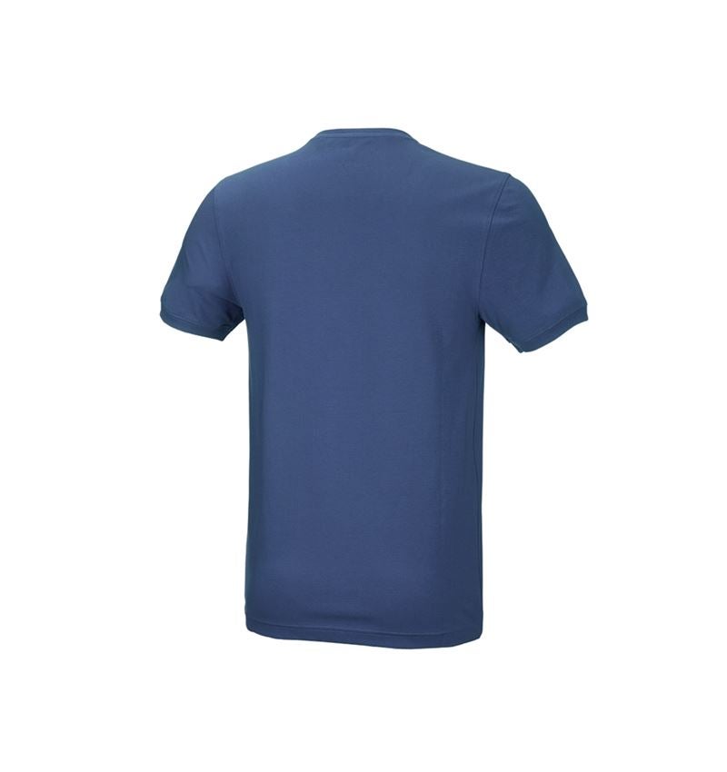 T-Shirts, Pullover & Skjorter: e.s. T-shirt cotton stretch, slim fit + kobolt 3