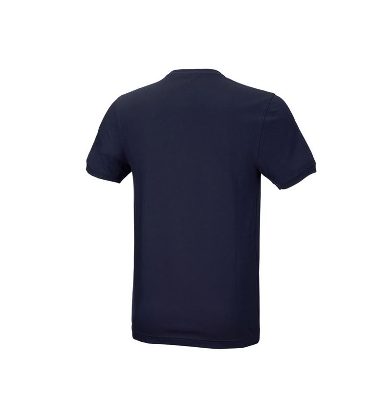 T-Shirts, Pullover & Skjorter: e.s. T-shirt cotton stretch, slim fit + mørkeblå 3