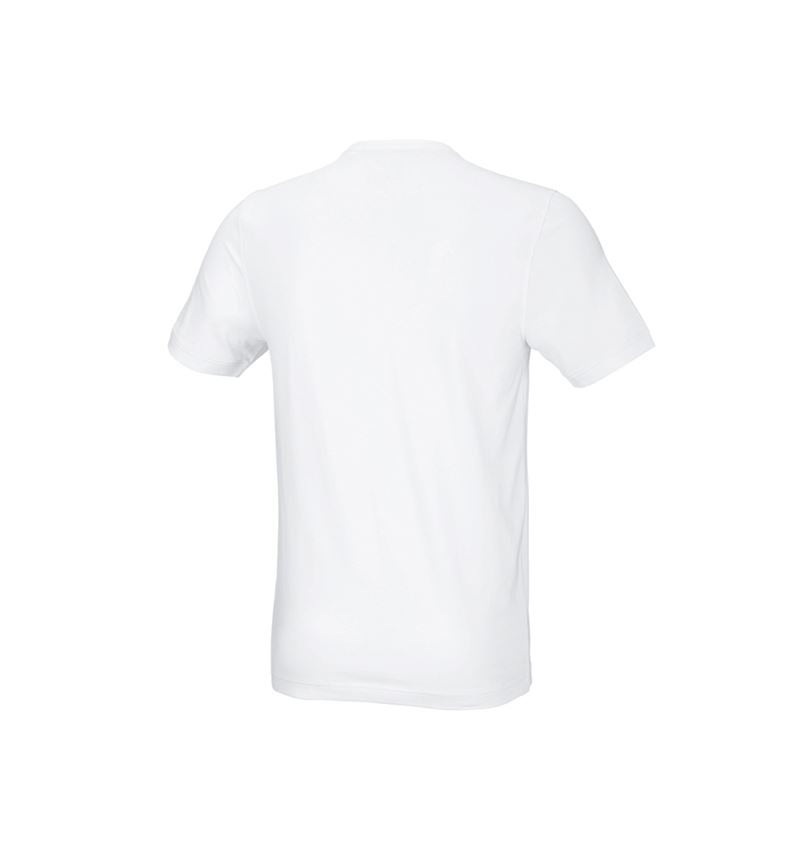 VVS-installatør / Blikkenslager: e.s. T-shirt cotton stretch, slim fit + hvid 3