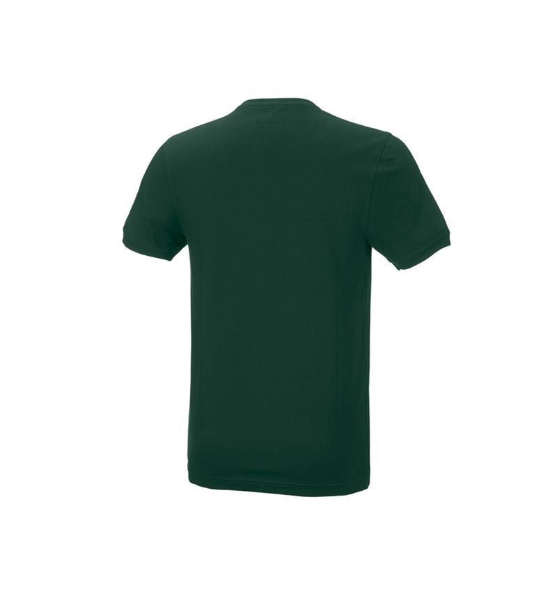 VVS-installatør / Blikkenslager: e.s. T-shirt cotton stretch, slim fit + grøn 3