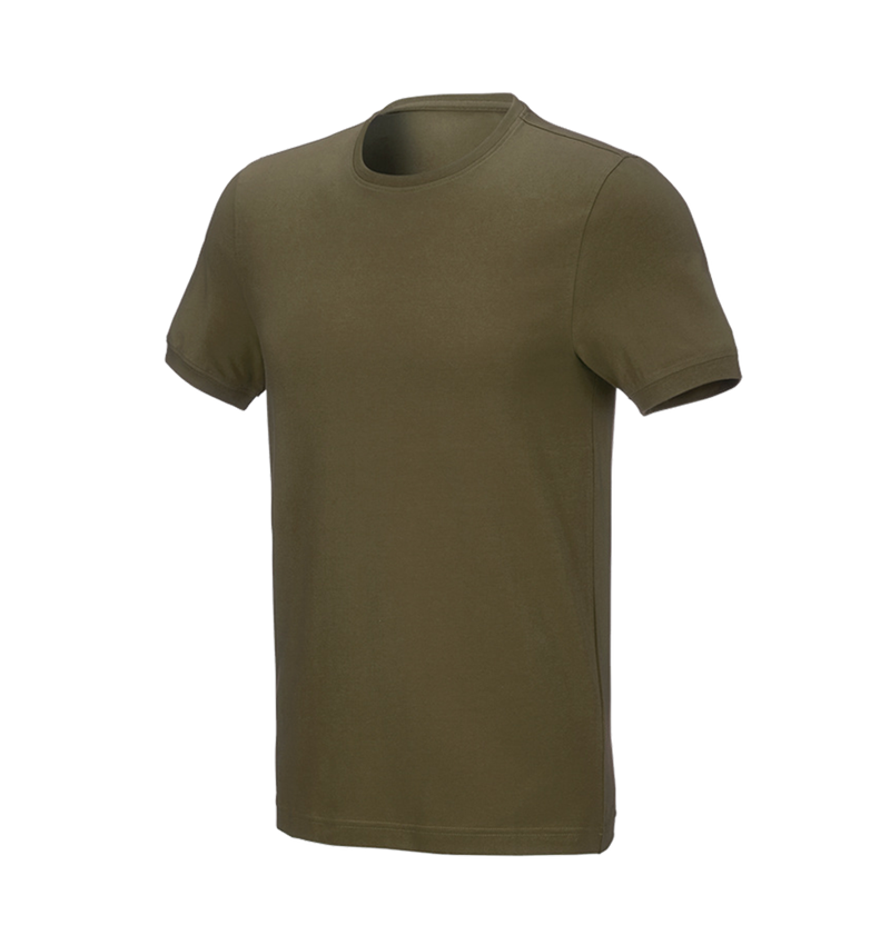 T-Shirts, Pullover & Skjorter: e.s. T-shirt cotton stretch, slim fit + slamgrøn 2