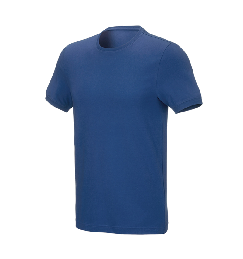 T-Shirts, Pullover & Skjorter: e.s. T-shirt cotton stretch, slim fit + alkaliblå 2