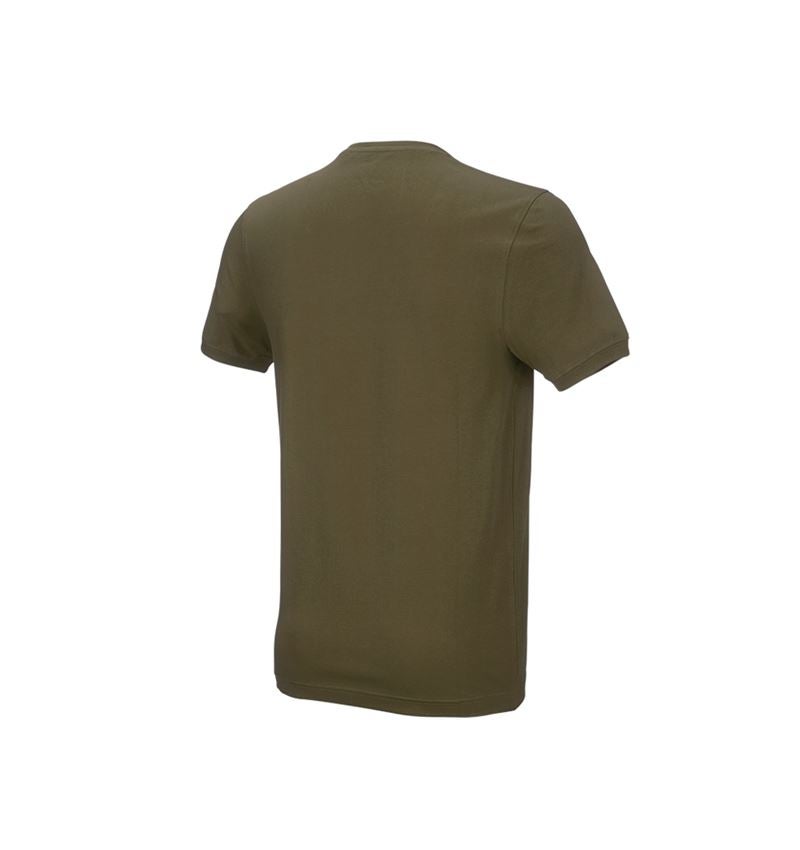 T-Shirts, Pullover & Skjorter: e.s. T-shirt cotton stretch, slim fit + slamgrøn 3