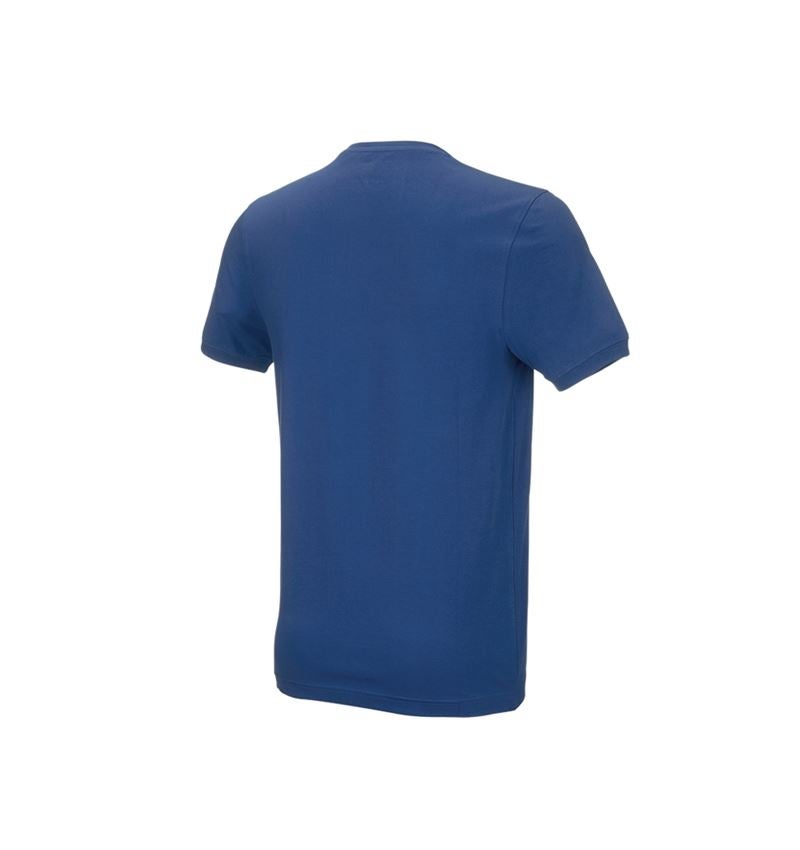 T-Shirts, Pullover & Skjorter: e.s. T-shirt cotton stretch, slim fit + alkaliblå 3