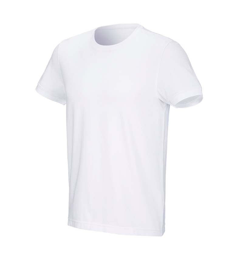 T-Shirts, Pullover & Skjorter: e.s. T-shirt cotton stretch + hvid 3