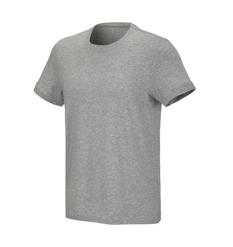 T-Shirts, Pullover & Skjorter: e.s. T-shirt cotton stretch + gråmeleret 3