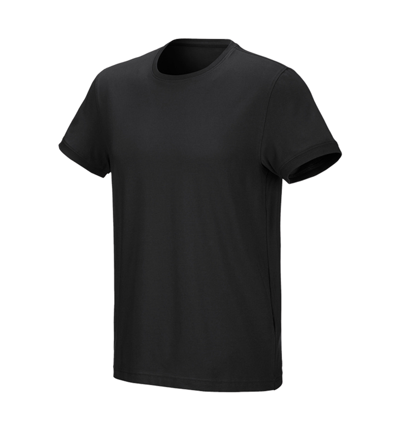T-Shirts, Pullover & Skjorter: e.s. T-shirt cotton stretch + sort 3