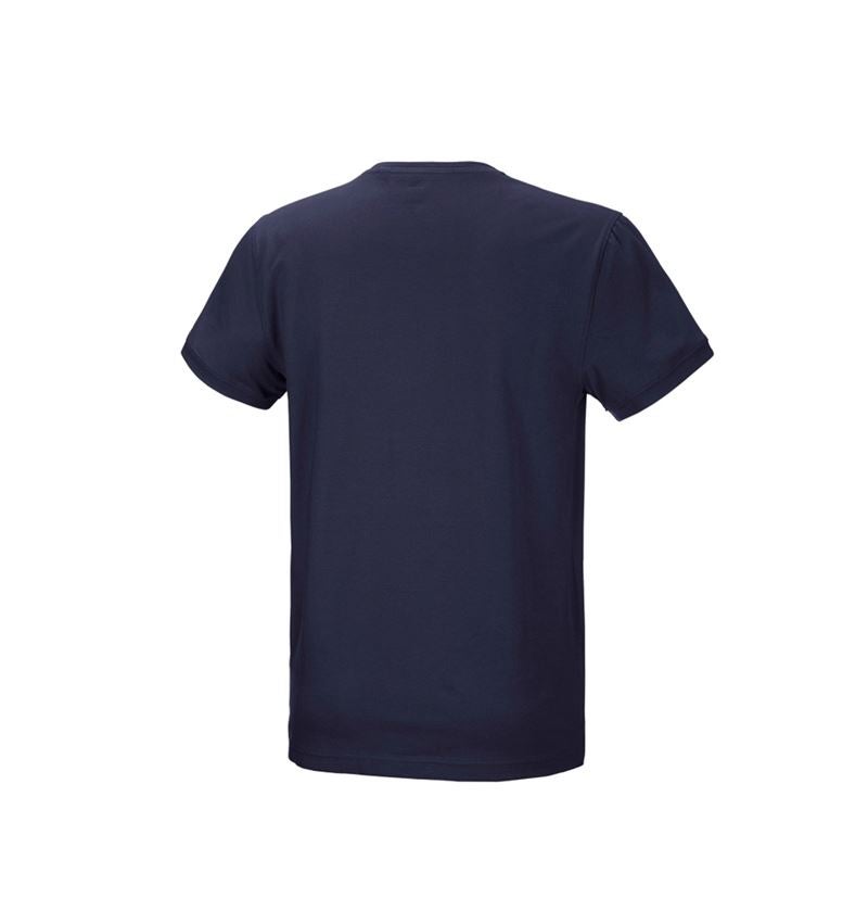 VVS-installatør / Blikkenslager: e.s. T-shirt cotton stretch + mørkeblå 3