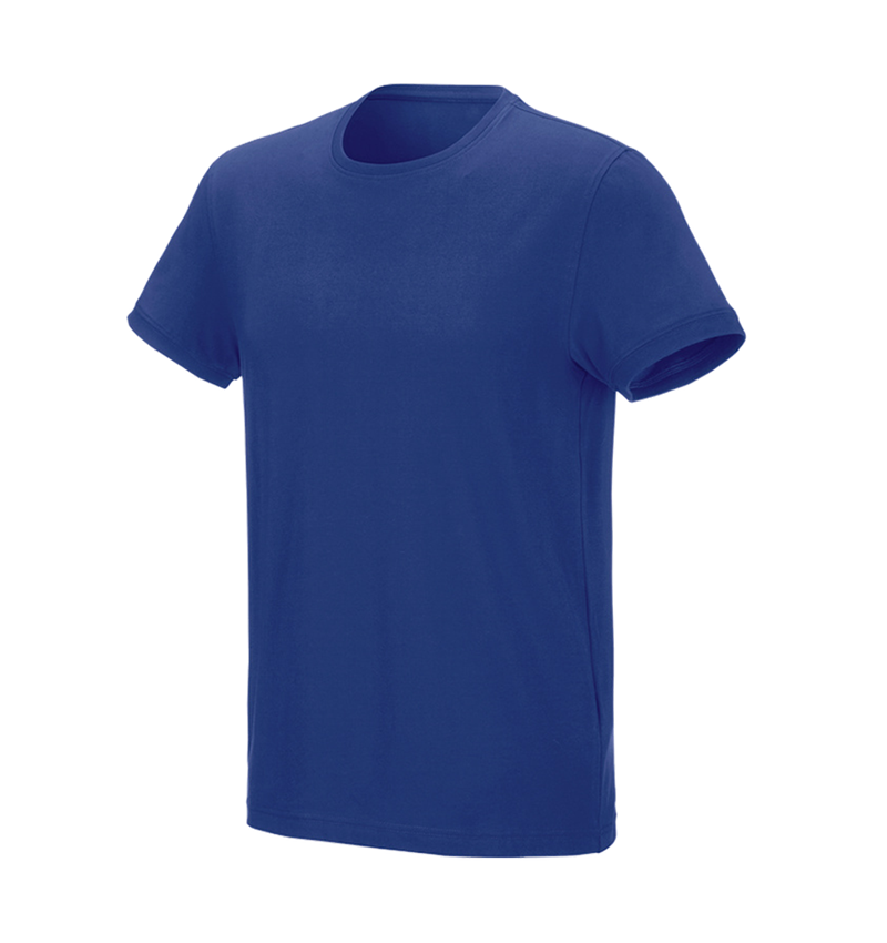 T-Shirts, Pullover & Skjorter: e.s. T-shirt cotton stretch + kornblå 2
